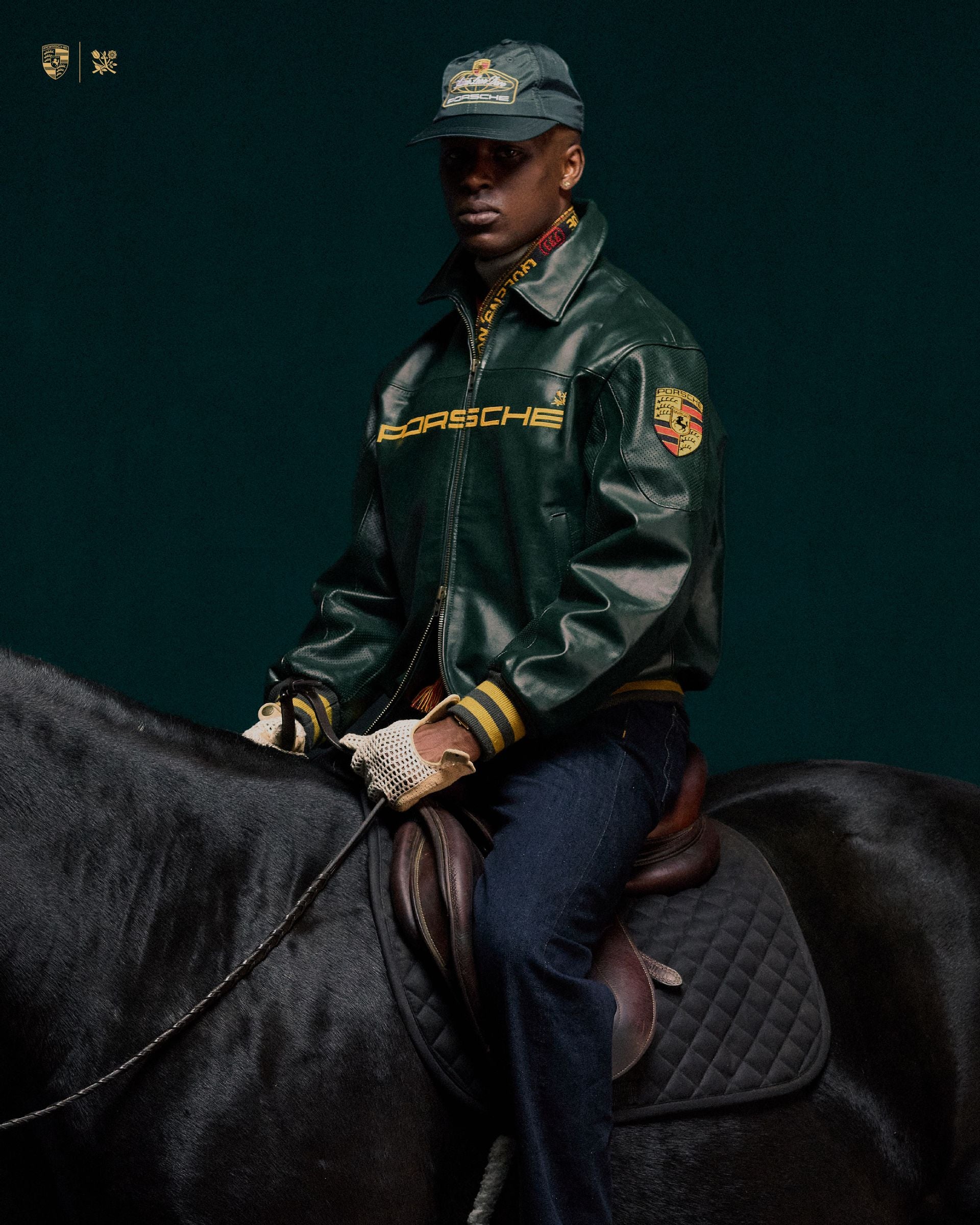 Porsche Legacy Leather Jacket – Bottle Green | SLIKDRIP® Limited Drop